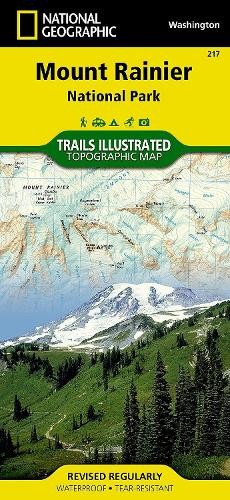 Nat geo maps mount rainier - geo,