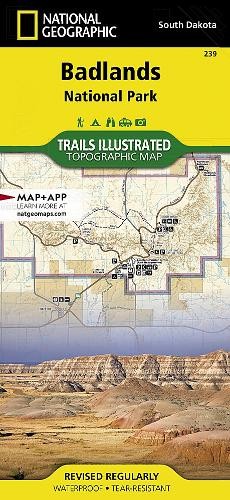 Nat geo maps badlands - badlands, national