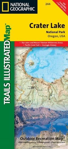 Nat geo maps crater lake - geo,