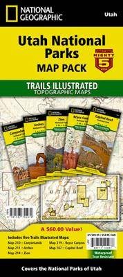 Utah national parks map - utah, (map